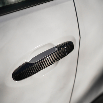 JDMuscle [22-25 WRX] Tanso Dry Carbon Fiber Door Handle Covers w/ Gloss Finish