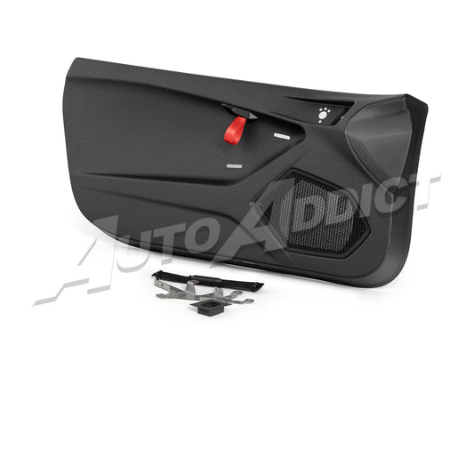 STO Lamborghini Huracan Dry Carbon Fiber Interior Door Panels w/ Brackets