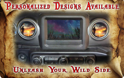 Steering wheel decal fishing 111