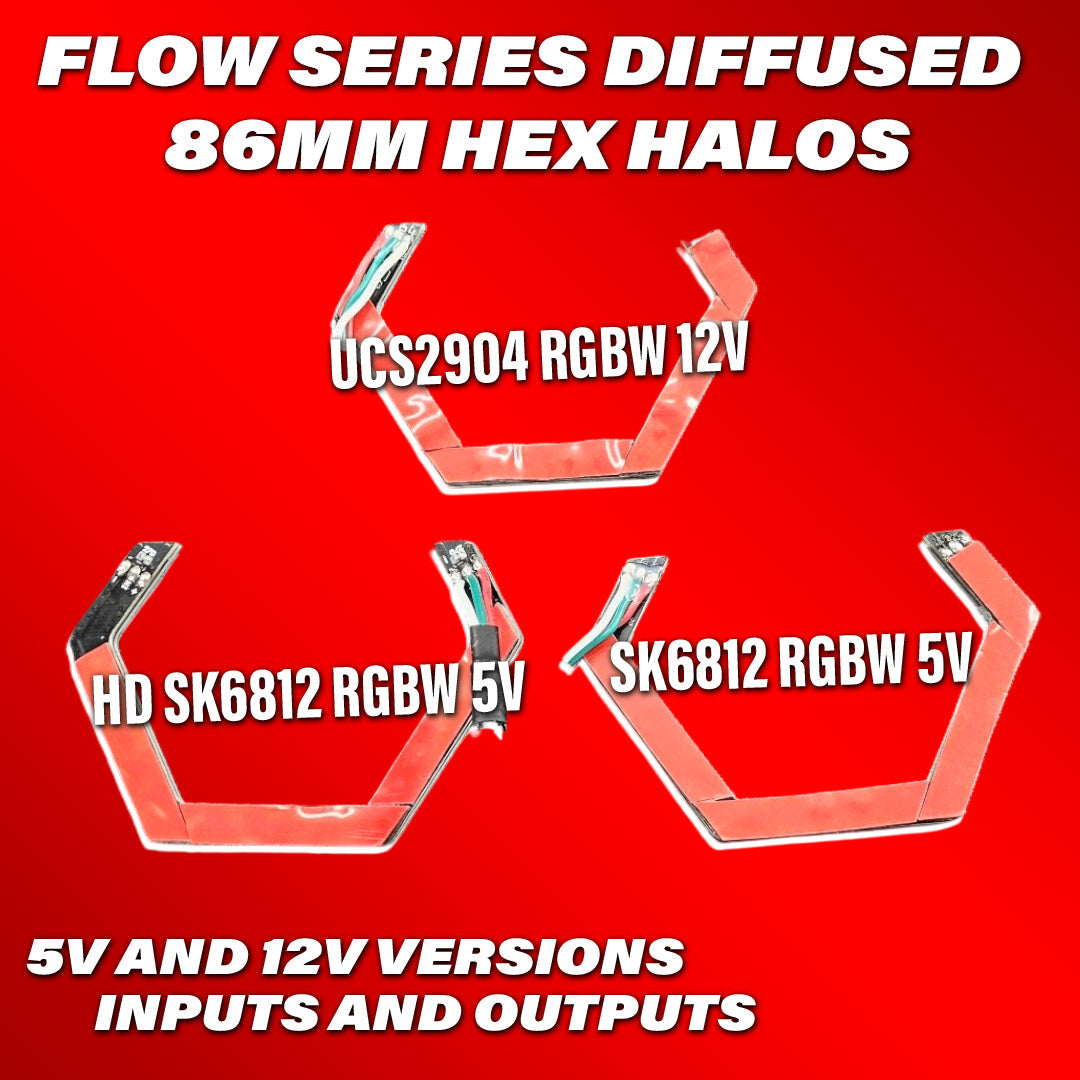 Flow Series HEX Halos - RGBW