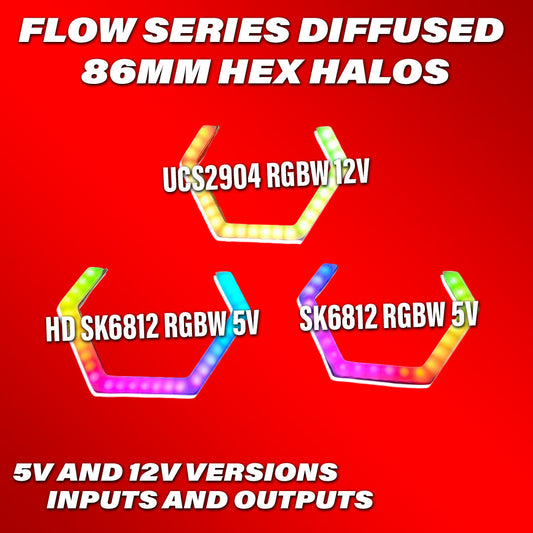 Flow Series HEX Halos - RGBW