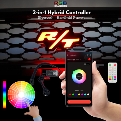 RT LED Badge: (Multicolor Flow)