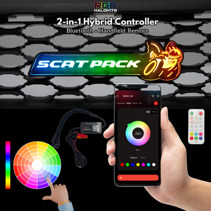 Scatpack LED Emblem Badge (Multicolor Flow)