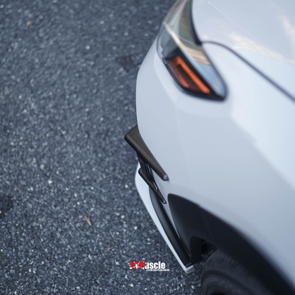 JDMuscle [22-25 WRX] Canards V2 - Paint Matched / Gloss Black / ABS