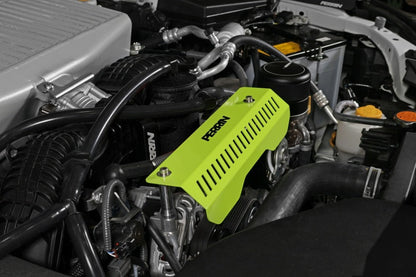 Perrin [22-25 WRX] Pulley Cover | Short Version - Works w/AOS System - Neon Yellow | PSP-ENG-154NY