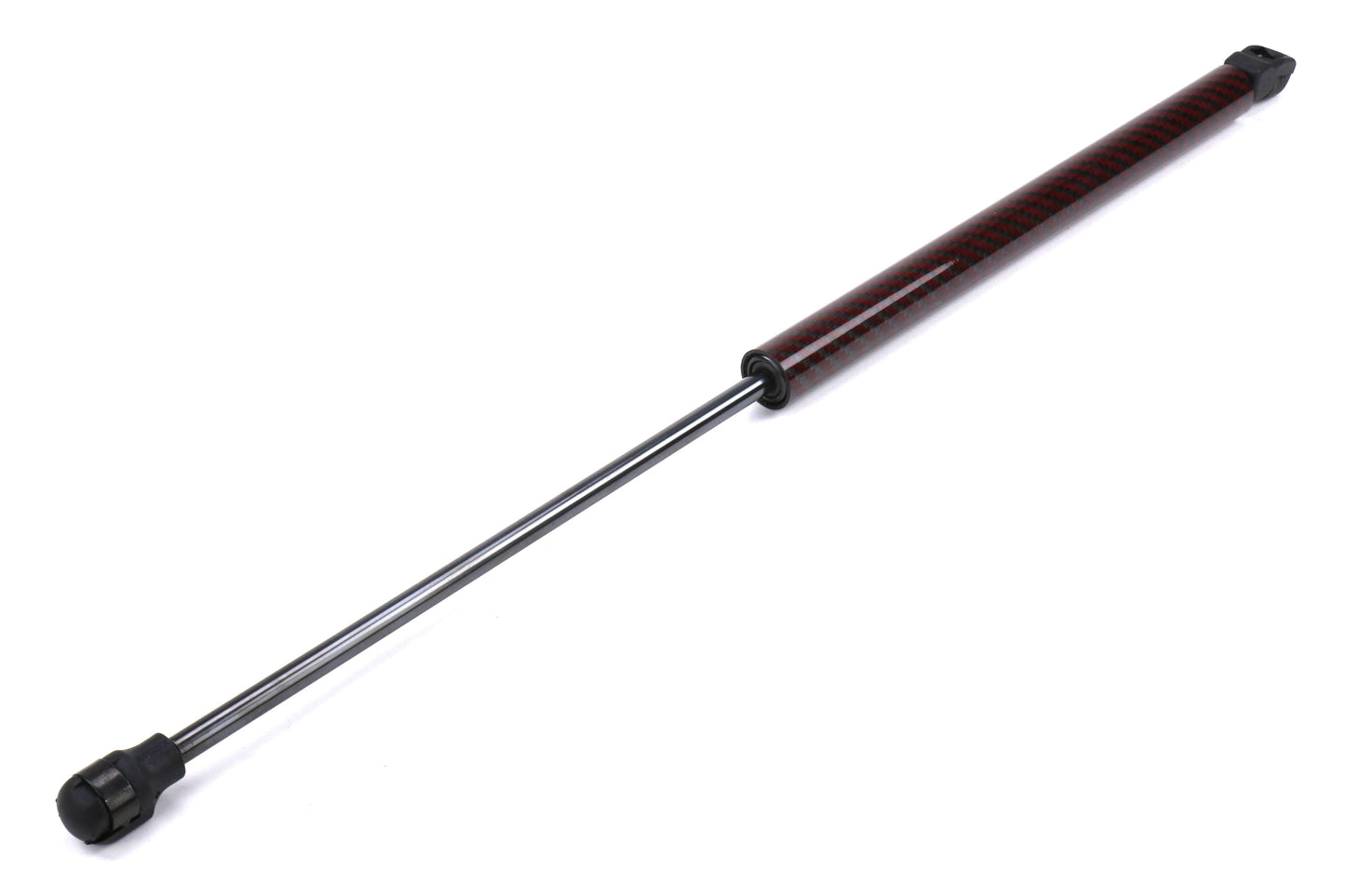 Carbon Reproductions Red/Black Kevlar Wrapped Hood Dampers - 2015-2021 Subaru WRX / STI