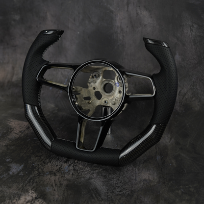 2014-2020 Porsche 911 (991.2) / GT3/GT3RS(991) / 718 Boxster/Cayman (982) / Cayenne (958.2) / Panamera (971) / Macan(95B)  |  Custom Steering Wheel by Exclusive Steering