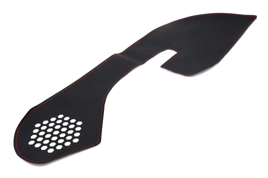 OLM Leather Look Kick Guard Protection Set with Red Stitching (Non HK Equipped) - 2015-2021 Subaru WRX / STI