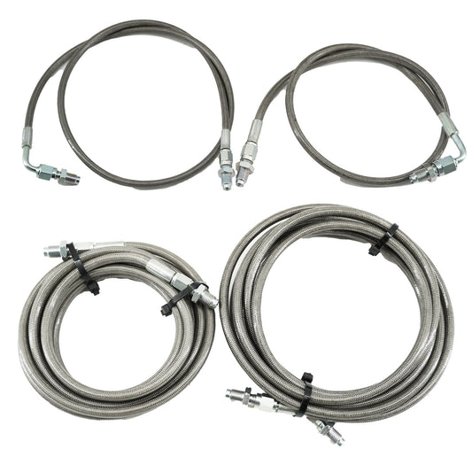 Stainless Rear Brake Line Replacement Kit For 96-00 Honda Civic w/rear drum