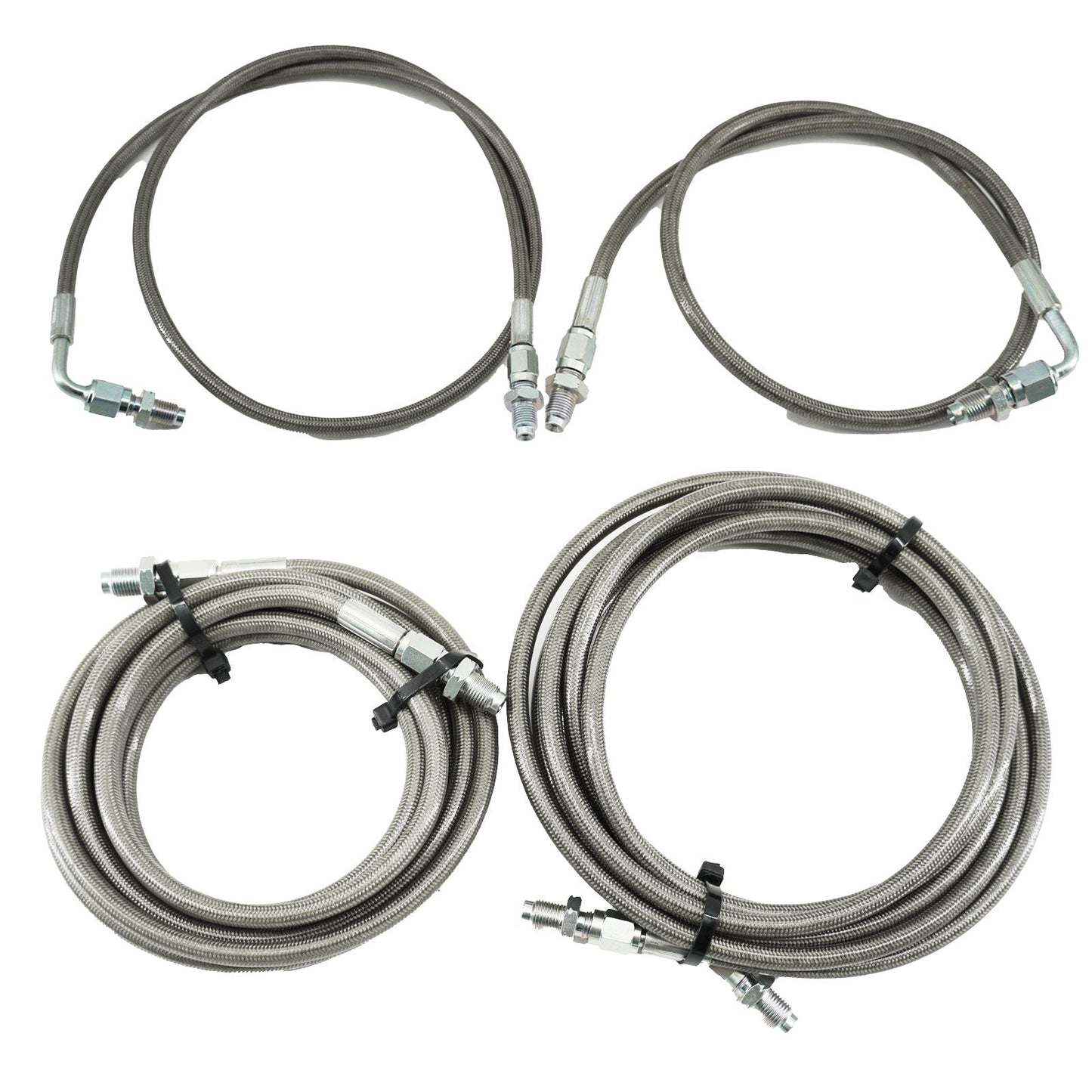 Front & Rear Brake Line Replacement Kit For 96-00 Honda Civic w/rear disc
