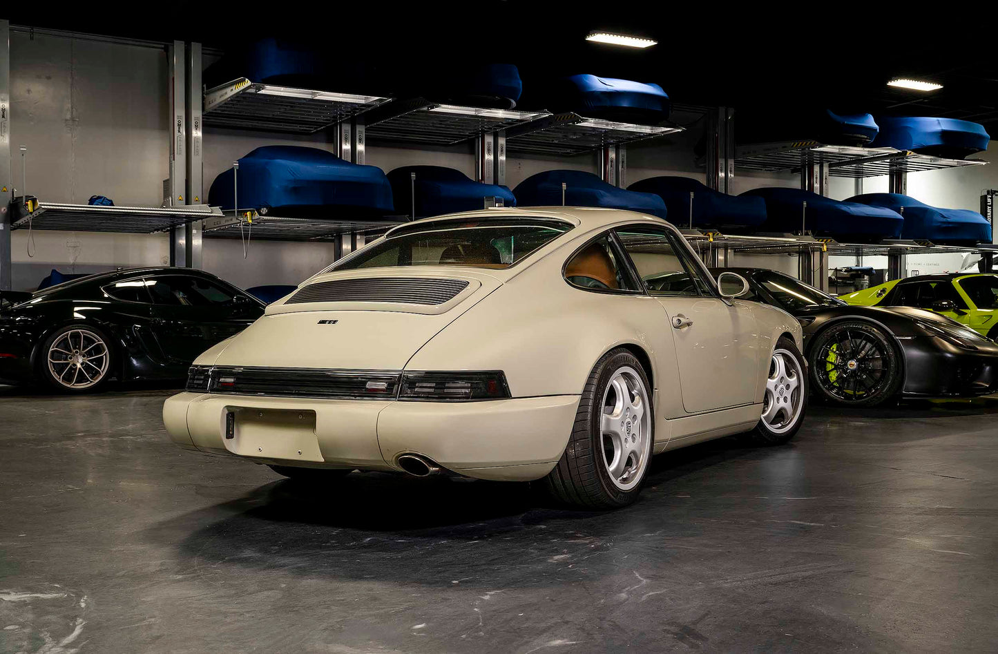 Porsche 964 smoked lens Founders tail light side angle