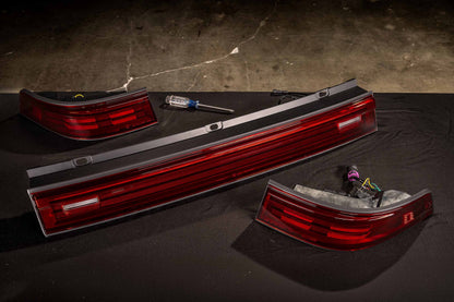 Founders Porsche 964 full LED tail lights 3-piece set, red lens