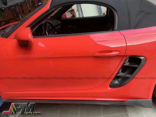 [JPMCarbon] DP Style Carbon Fiber Side Skirt Add-on Lips Fits For 2013-2016 Porsche 981 Cayman Boxster