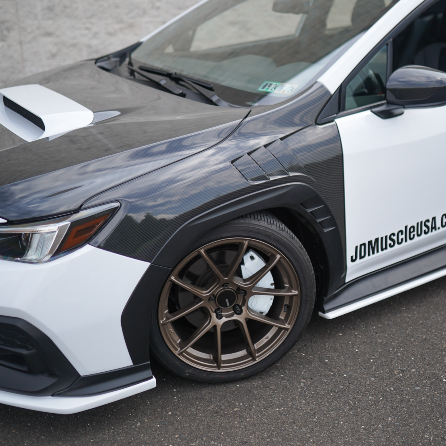 JDMuscle [22-25 WRX] Carbon Fiber Hood OEM Style 2 PC