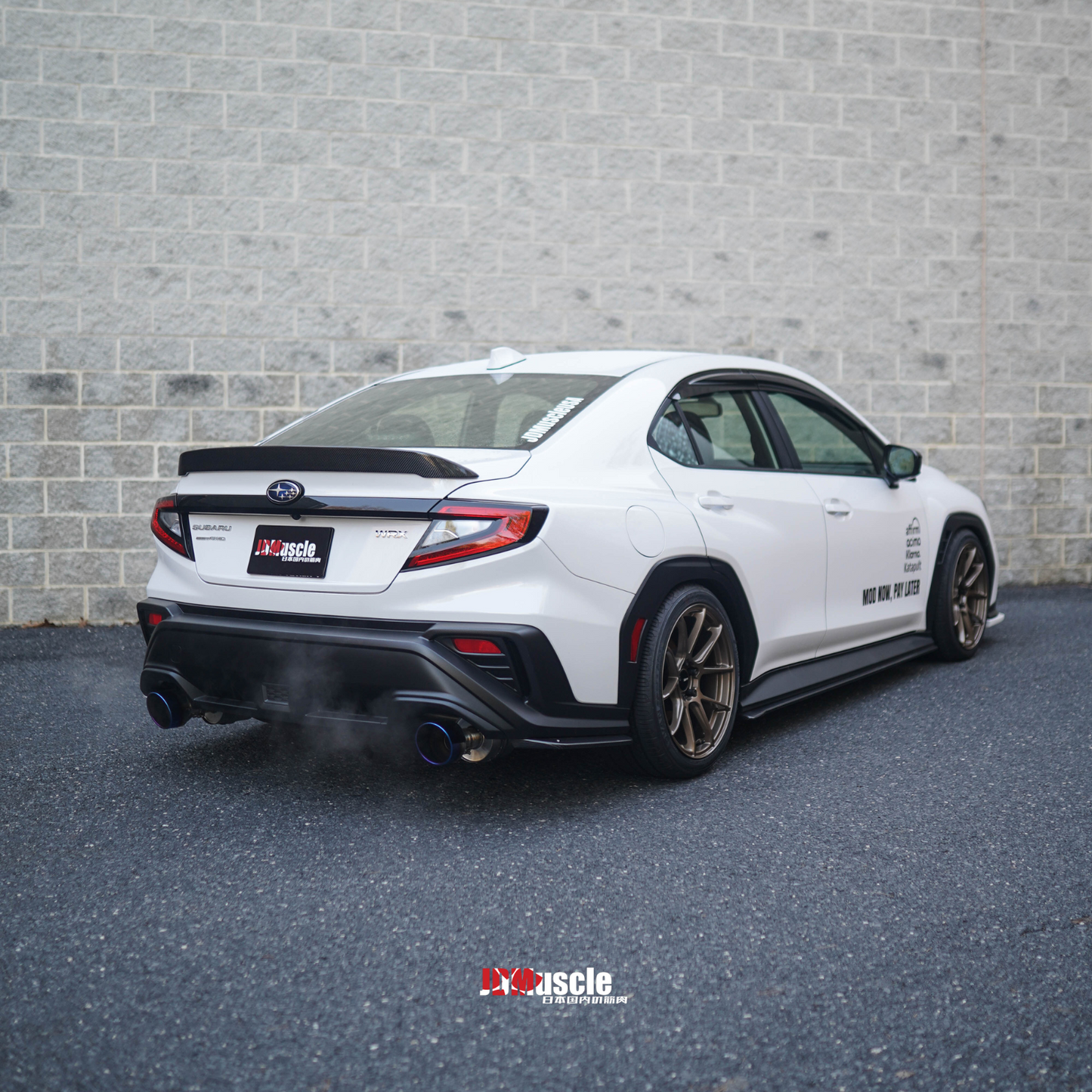 JDMuscle [22-25 WRX] Tanso Carbon Fiber Duck Bill V1