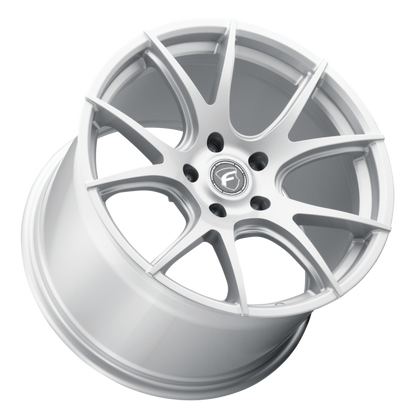Forgestar CF5V 18x11 / 5x120.65 BP / ET53 / 8.09in BS Gloss Silver Wheel