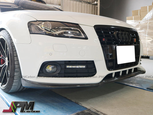 DP Style Carbon Fiber Front Add-on Lip Fits For 2009-2012 Audi A4 B8 Pre-facelift with Standard Package Only