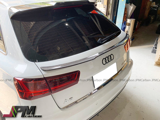 [JPMCarbon] V Style Carbon Fiber Trunk Spoiler Fits For 2011-2018 Audi A6 C7 / S6 C7 Avant Only