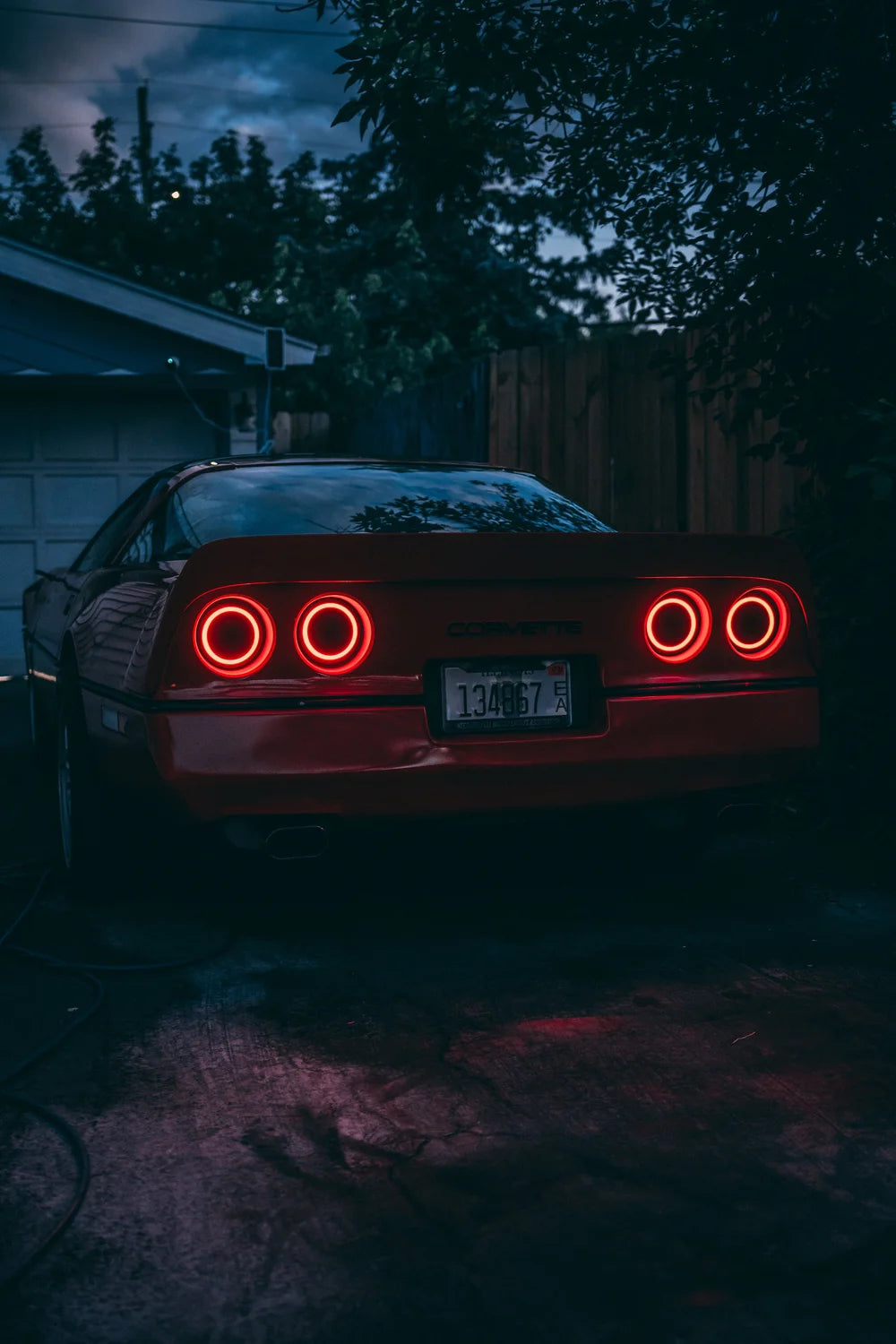 1984–1990 C4 Corvette Non-Infinity Mirror Taillights