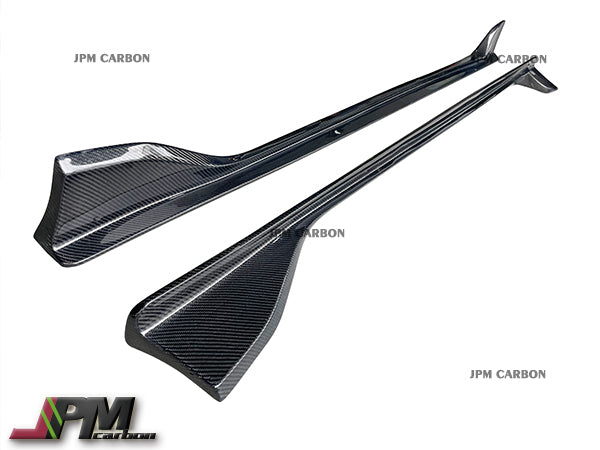 AG Style Carbon Fiber Side Skirt Expansion Lips for FOR 2019-2026 Toyota GR Supra A90 A91