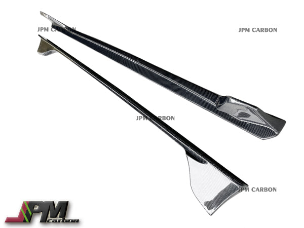 AG Style Carbon Fiber Side Skirt Expansion Lips for FOR 2019-2026 Toyota GR Supra A90 A91