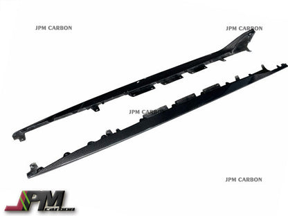OEM Style Carbon Fiber Side Skirt Replacement Lips Fits For 2019-2026 Toyota GR Supra A90 A91