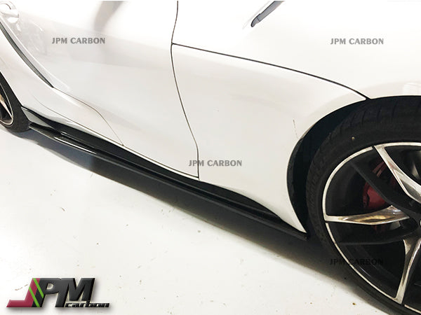 JPM R1 Carbon Fiber Side Skirt Expansion Lips for FOR 2019-2026 Toyota GR Supra A90 A91