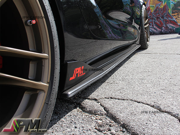JPM R1 Carbon Fiber Side Skirt Expansion Lips for FOR 2019-2026 Toyota GR Supra A90 A91