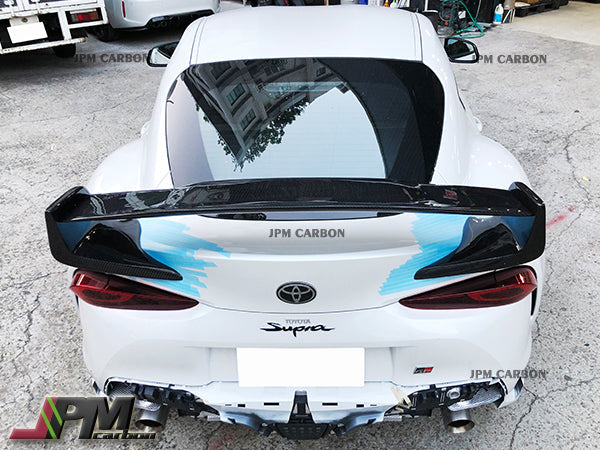 SH Style Carbon Fiber Trunk Spoiler Fits For 2019-2026 Toyota GR Supra A90 A91 Only