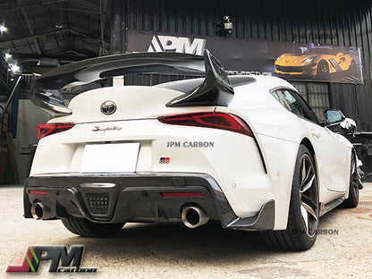 SH Style Carbon Fiber Trunk Spoiler Fits For 2019-2026 Toyota GR Supra A90 A91 Only