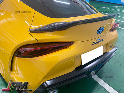 TR Style Forged Carbon Fiber Trunk Spoiler Fits For 2019-2026 Toyota GR Supra A90 A91 Only