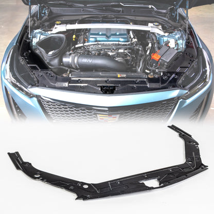 2020-2024 Cadillac CT5-V Blackwing Engine Panel Trim Radiator Cover Gloss Carbon Fiber 3pc Kit