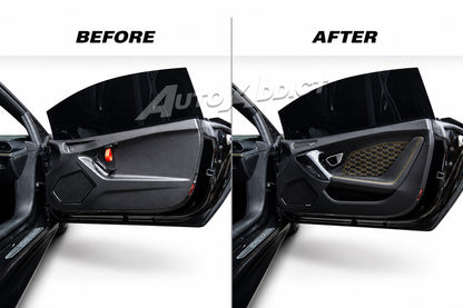 STO Lamborghini Huracan Dry Carbon Fiber Interior Door Panels w/ Brackets