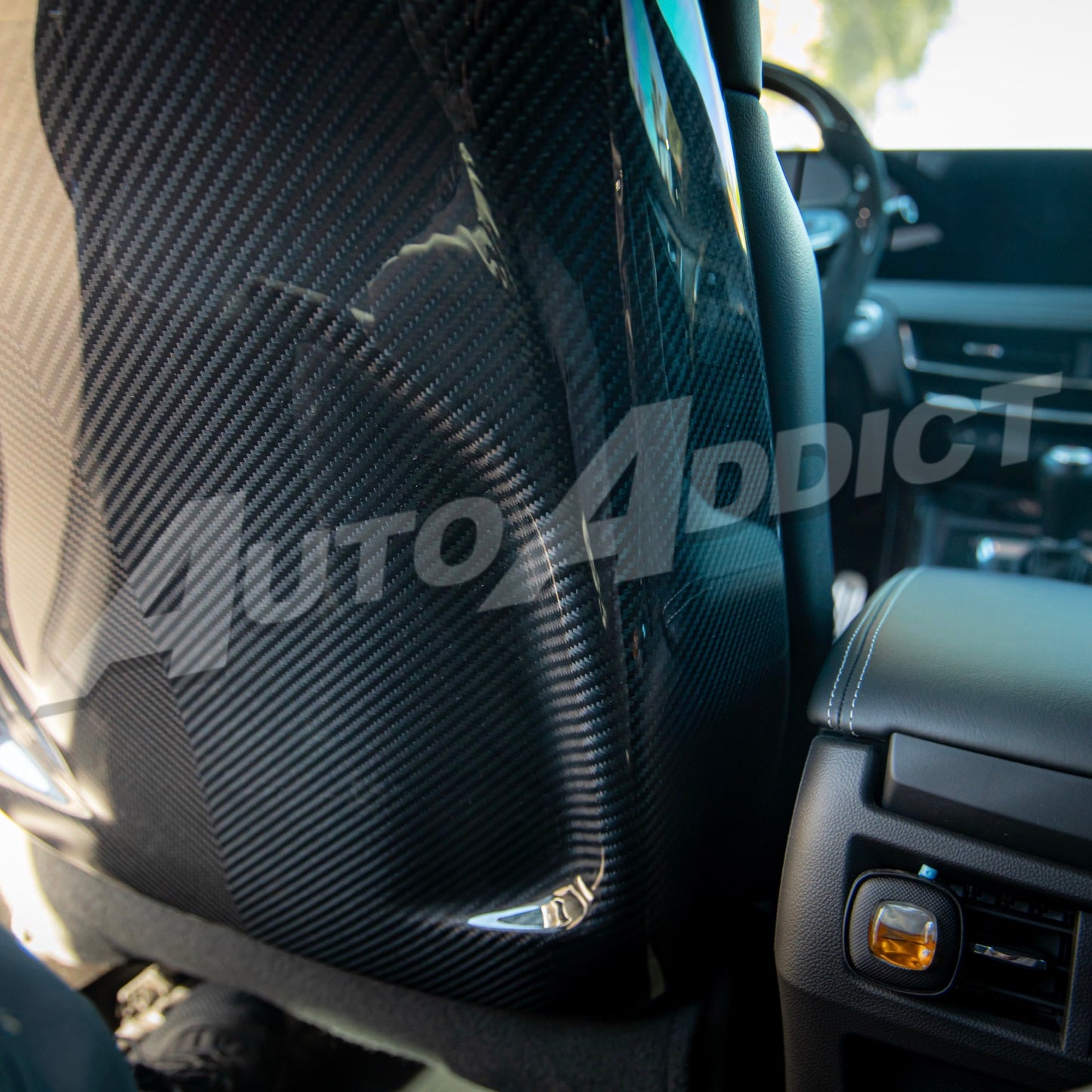 2022–2026 Cadillac CT5-V Blackwing Pre-Preg Carbon Fiber V-Shaped Accented Front Seats (Pair)