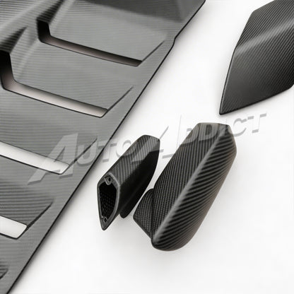 STO Lamborghini Huracan Dry Carbon Fiber Mirror Caps Full Replacement 4pc Kit