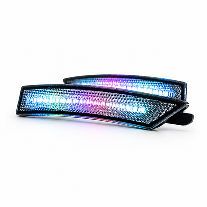 2024-2026 Mustang S650 RGB Bluetooth Dynamic Animation LED Side Markers w/ Rear Diffuser Reflector 6pc Kit