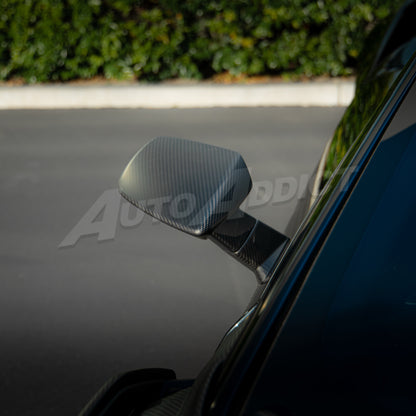 STO Lamborghini Huracan Dry Carbon Fiber Mirror Caps Full Replacement 4pc Kit