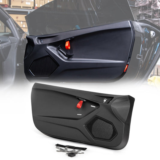 STO Lamborghini Huracan Dry Carbon Fiber Interior Door Panels w/ Brackets