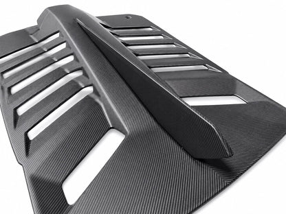 STO Lamborghini Huracan Dry Carbon Fiber Functional Rear Engine Cover Spoiler Fin