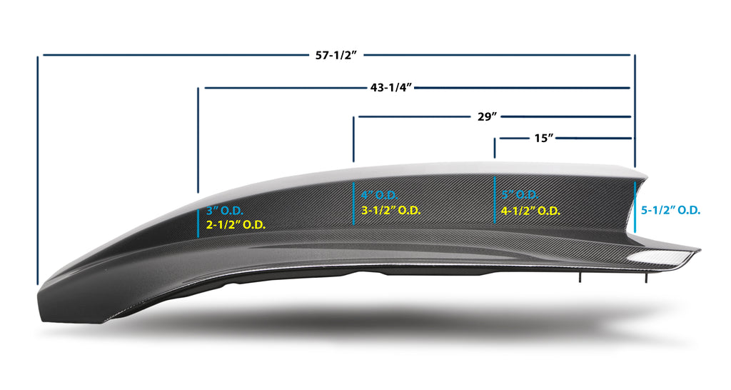 2018-2023 Ford Mustang Double Sided Type-CJ Carbon Fiber Cowl Hood