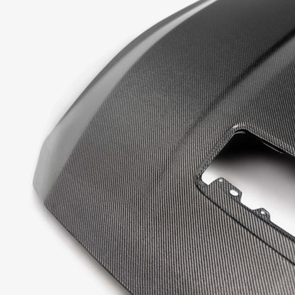 2024 + Ford Mustang Type-OE Double Sided Carbon Fiber Hood