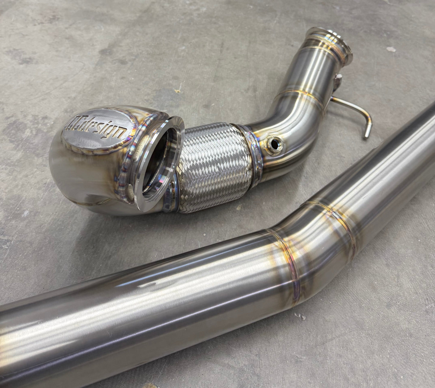 CCdesign Full 4" Downpipe MK7/7.5 VW Golf R & 8V/8S Audi A3/S3 AWD