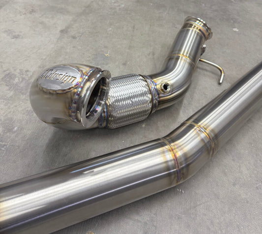 CCdesign Full 4" Downpipe MK7/7.5 VW Golf R & 8V/8S Audi A3/S3 AWD