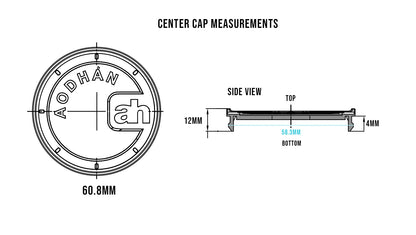 Center Cap Fits AH Series   (Exclude: AH07,AH08,AH-X,AH-11)