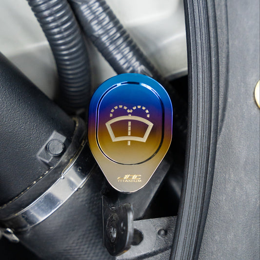 JDC Titanium Washer Fluid Cap (R35 GT-R & Multiple Infiniti Models)