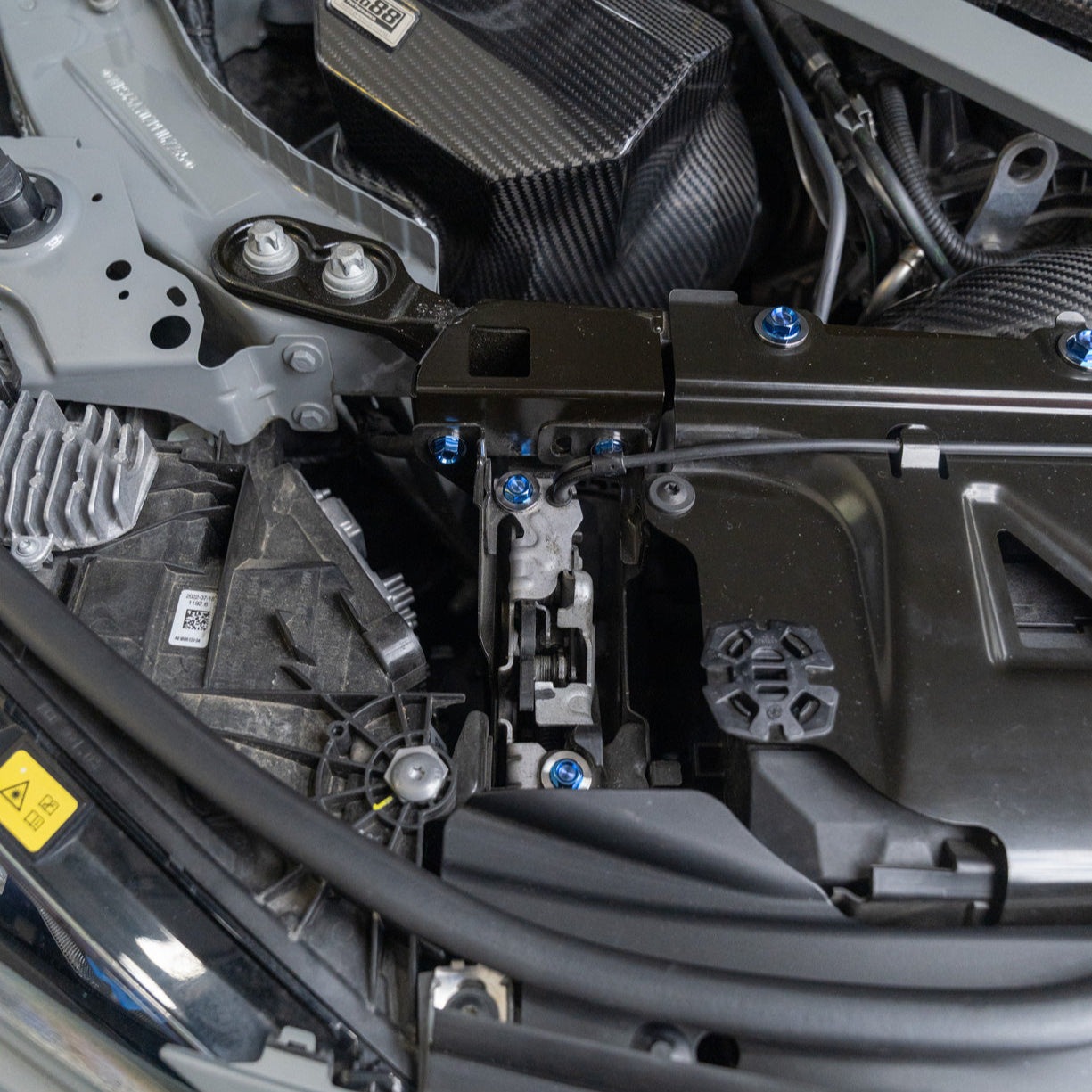 JDC Titanium Engine Bay Dress-Up Hardware Kit (BMW G8X M3/M4)