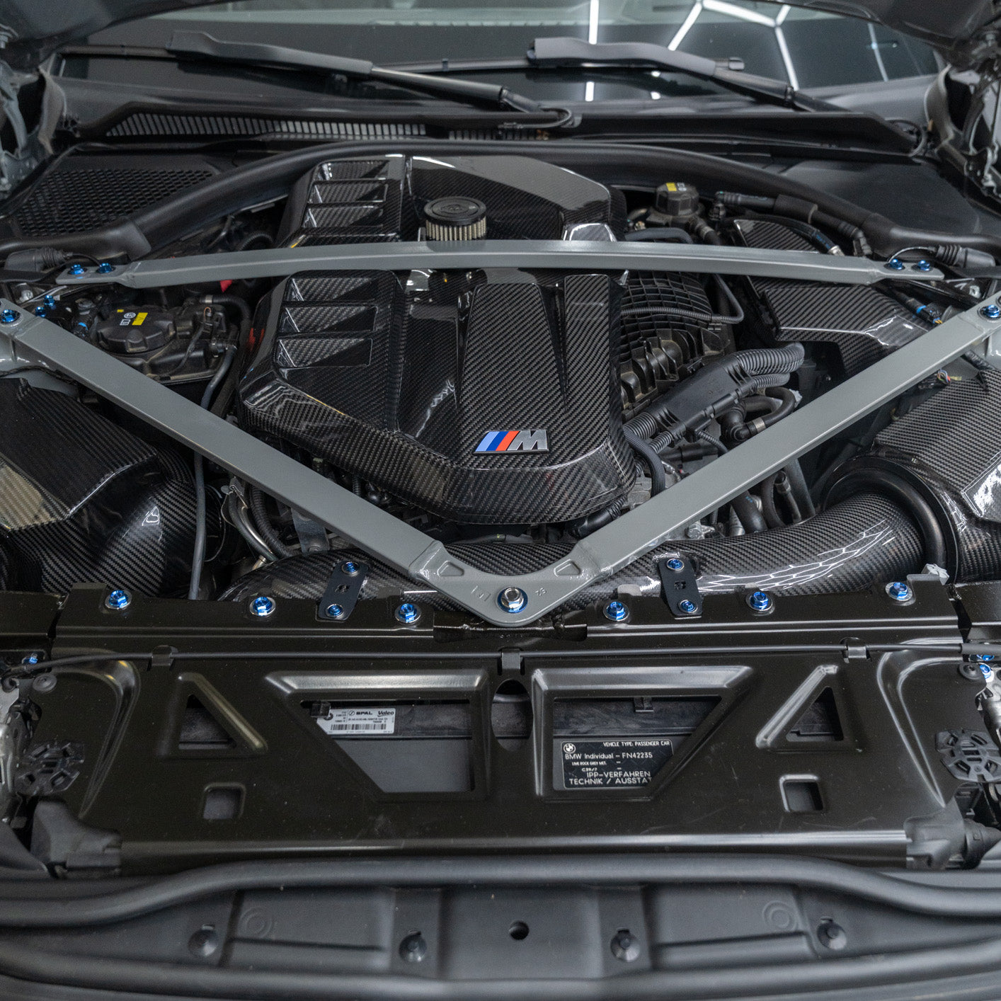 JDC Titanium Engine Bay Dress-Up Hardware Kit (BMW G8X M3/M4)