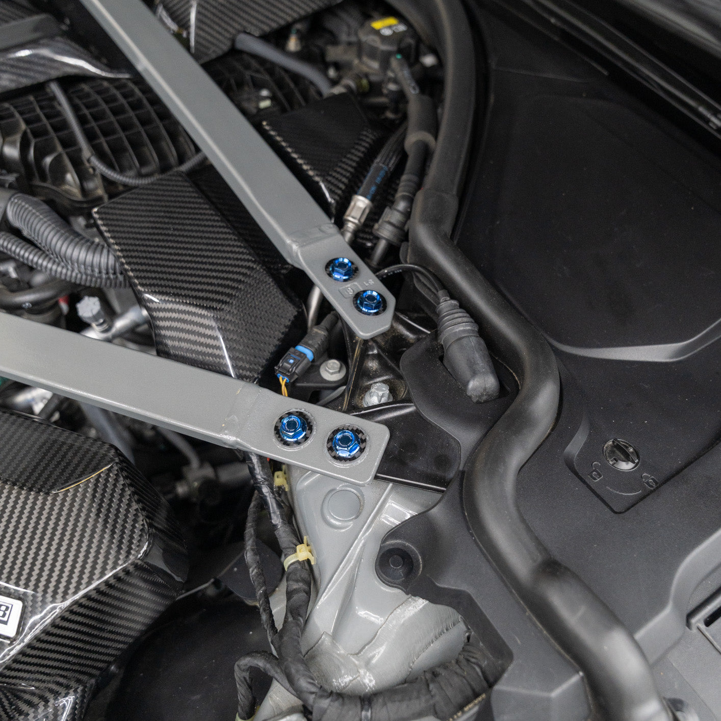 JDC Titanium Engine Bay Dress-Up Hardware Kit (BMW G8X M3/M4)