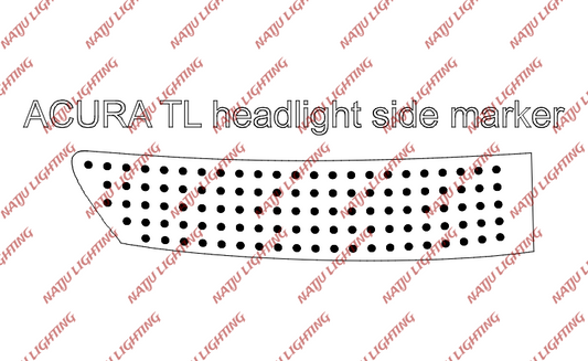 04-06 Acura headlight headlight side marker