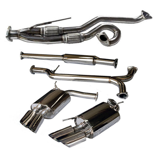 Tsudo Quad Tip Catback J-Pipe Exhaust Acura TL Type-S SE 2007-2008